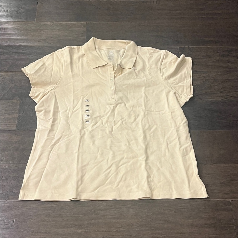 Lady Foot Locker Pique Polo Shirt yellow new Women’s Size XXL